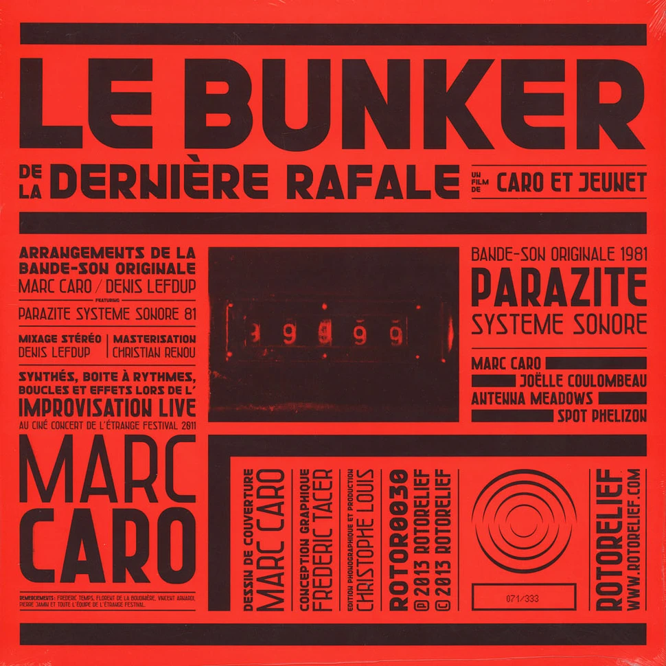 Parazite - Le Bunker De La Dernière Rafale Colored Vinyl