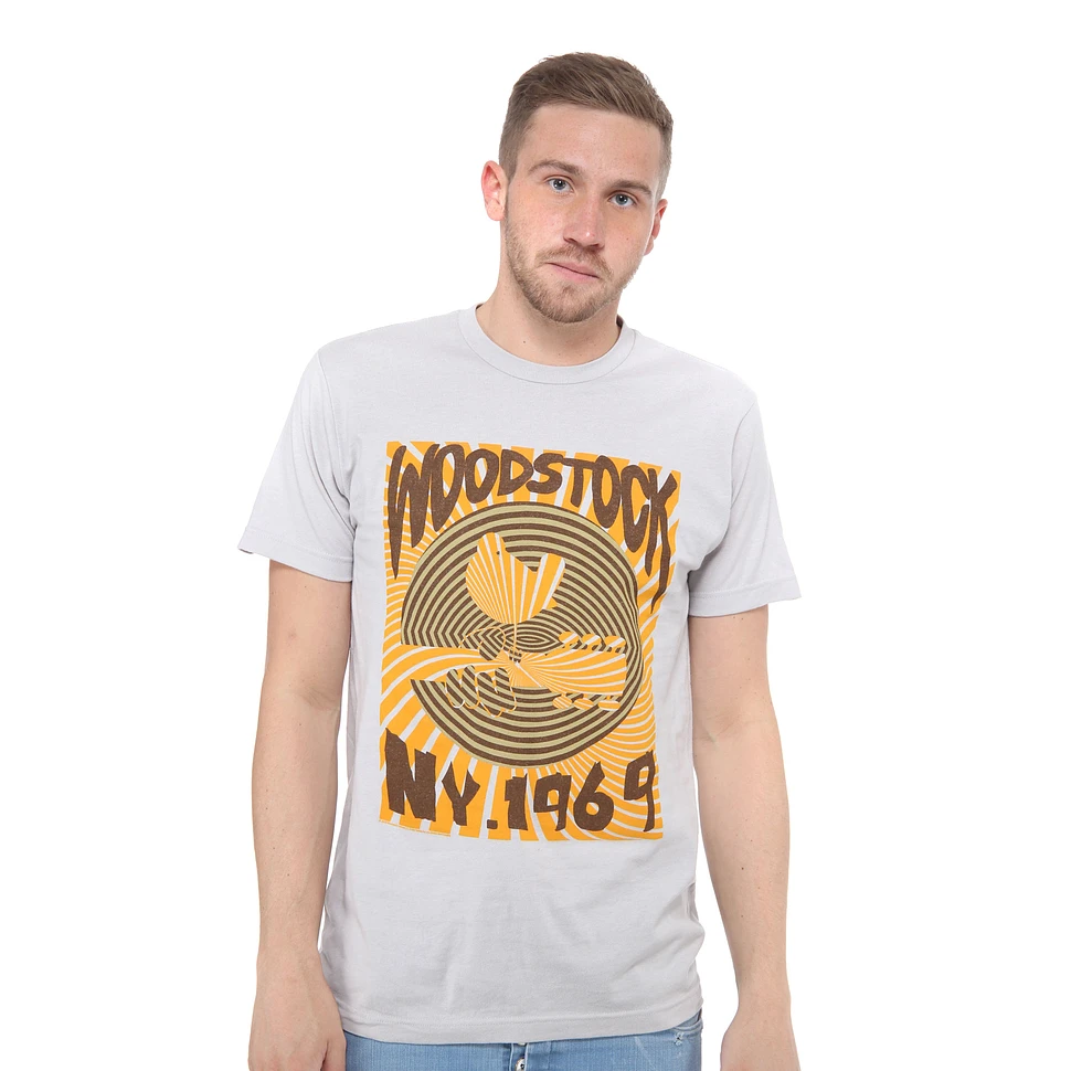 Woodstock - Striped NY 1969 Logo T-Shirt