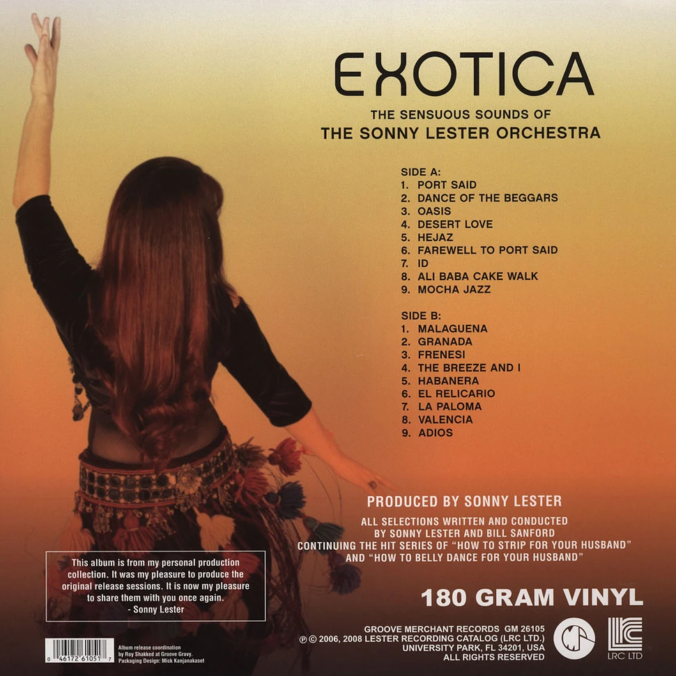 Sonny Lester Orchestra & Chorus - Exotica: The Sensuous Sounds of The Sonny Lester