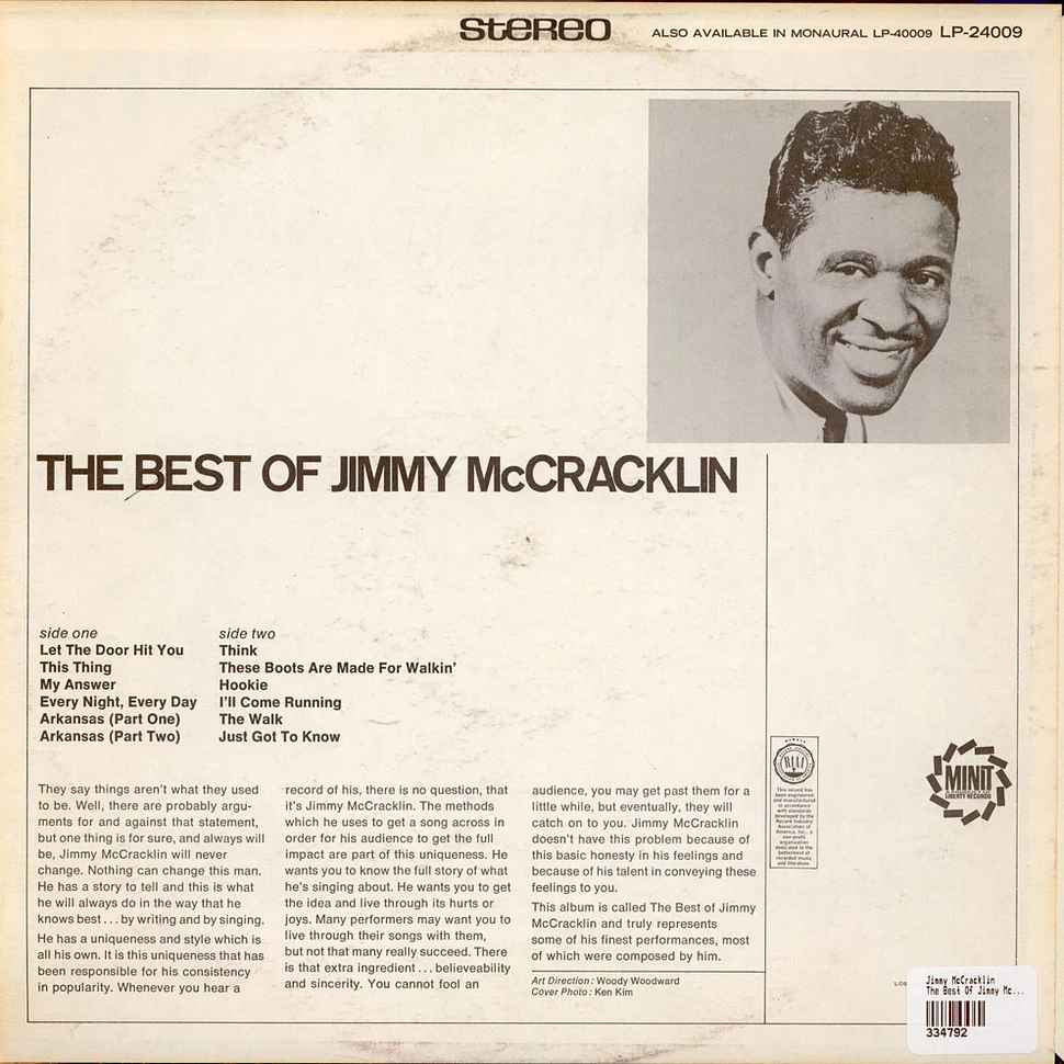 Jimmy McCracklin - The Best Of Jimmy McCracklin
