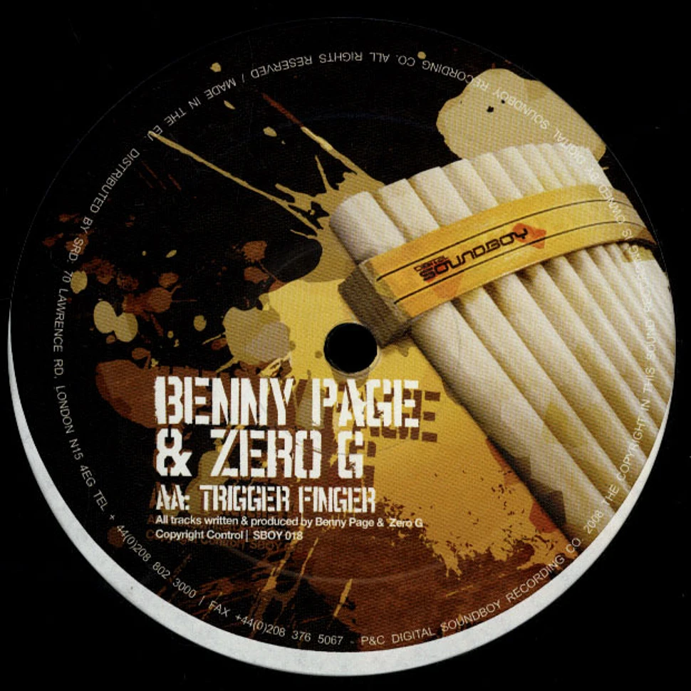 Benny Page & Zero G - Pan Pipes / Trigger Finger