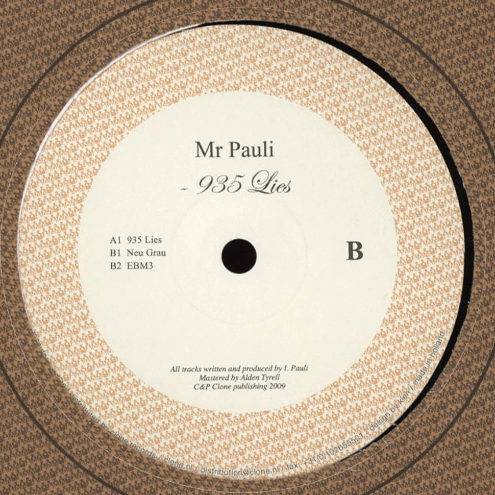Mr Pauli - 935 lies (2018 reissue)