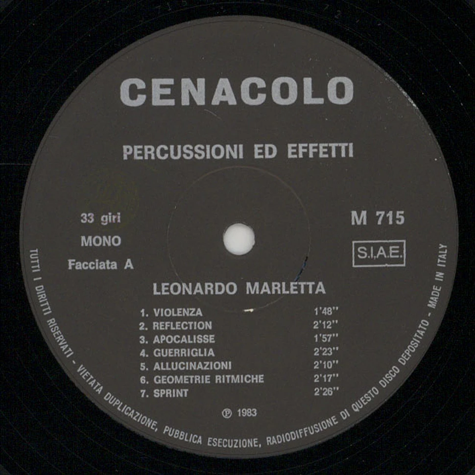 Leonardo Marletta - Percussioni Ed Effetti
