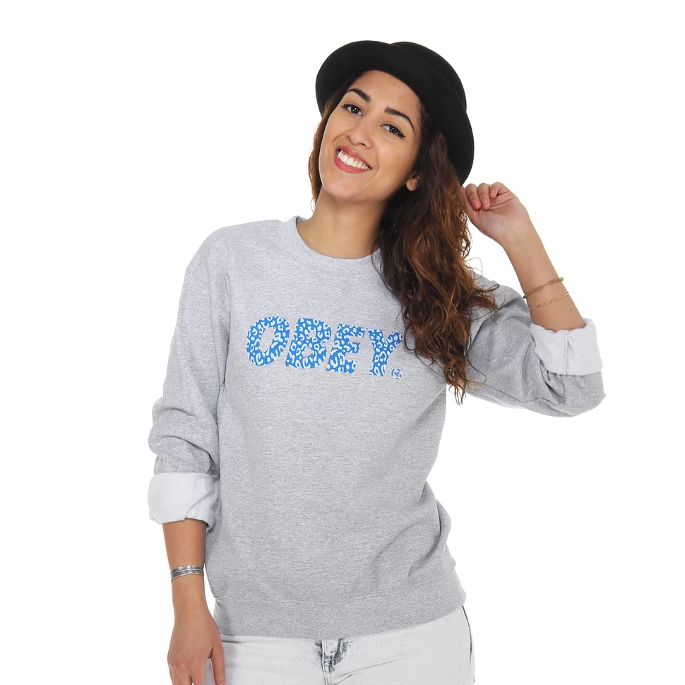 Obey - Obey Cheetah Font Women Sweater
