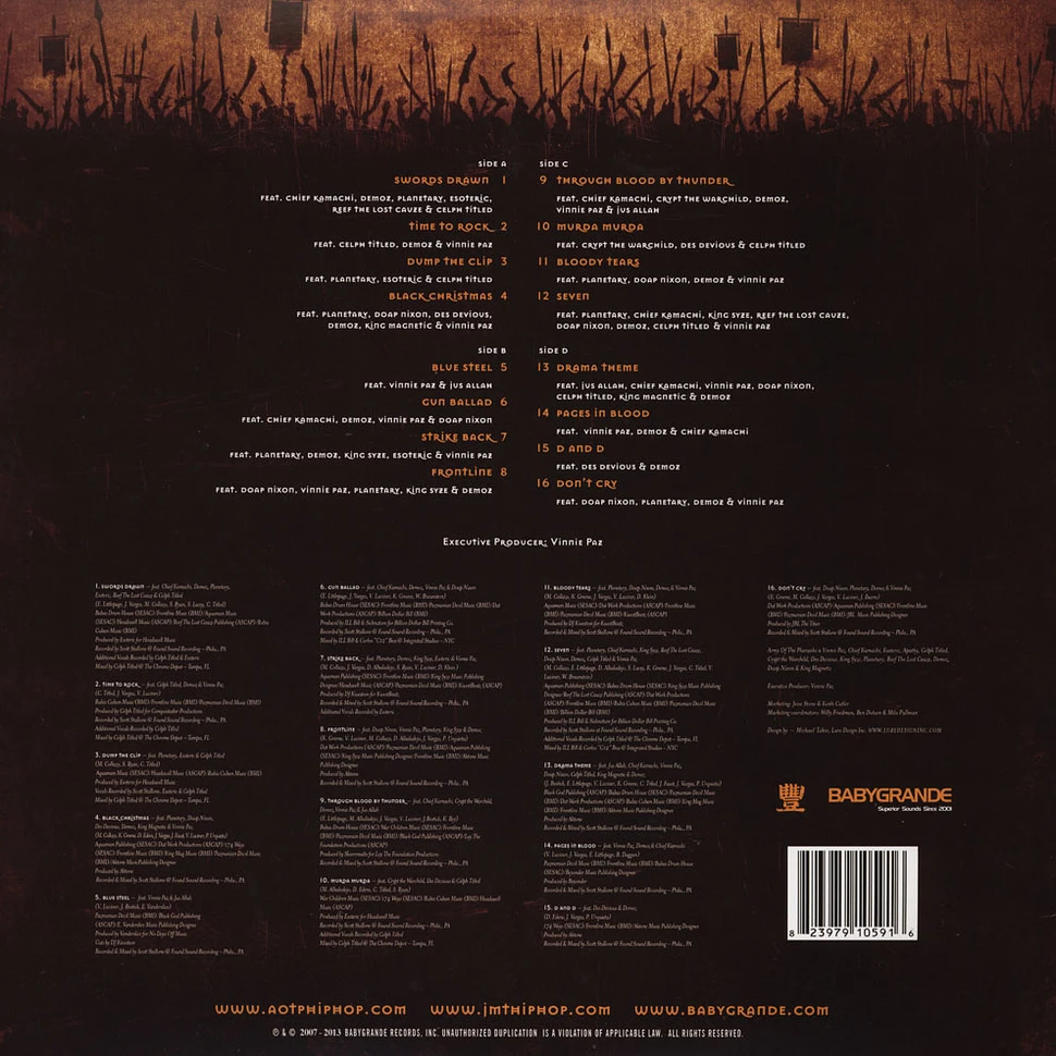 Army Of The Pharaohs - Ritual Of Battle Orange Vinyl Edition