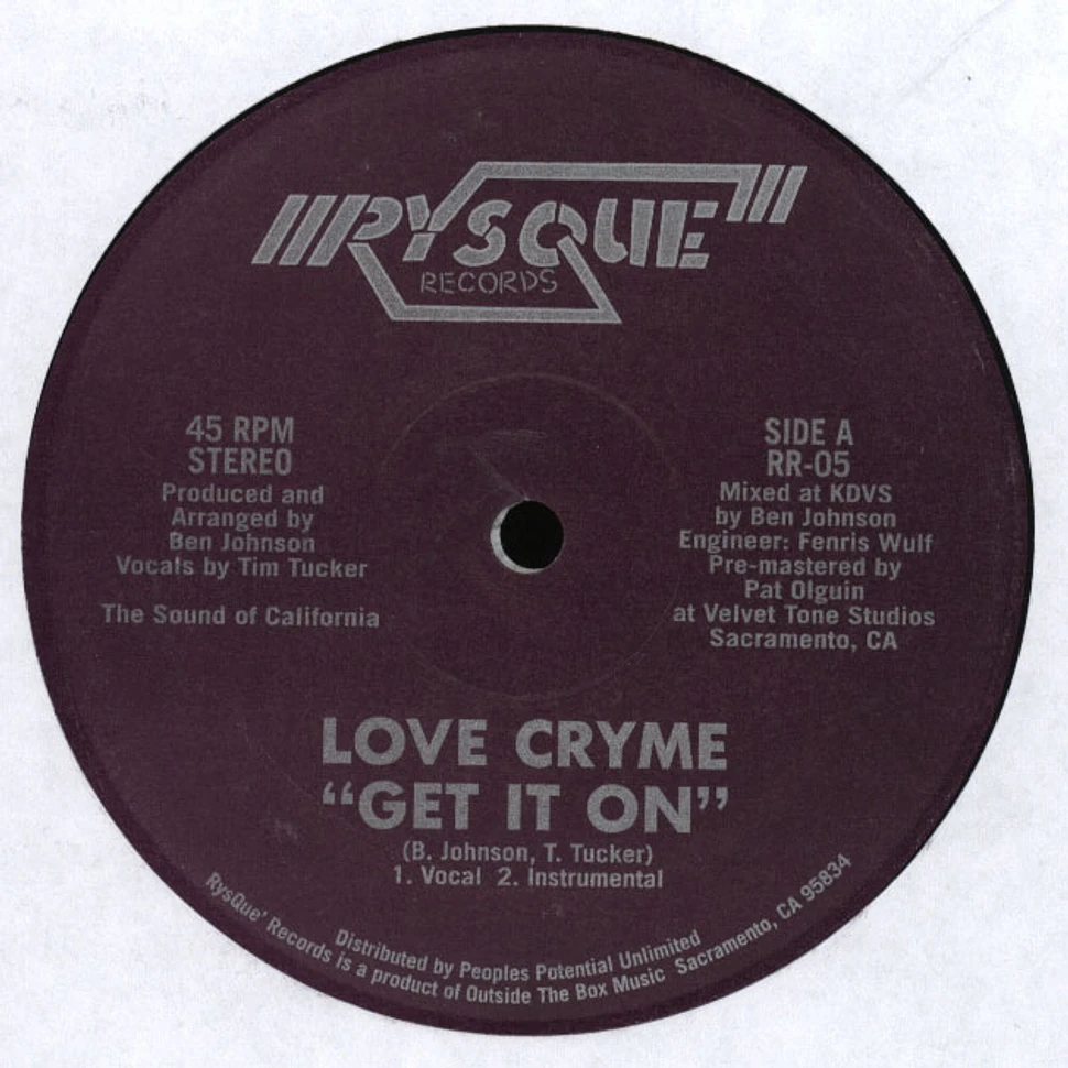 Love Cryme - Get It On