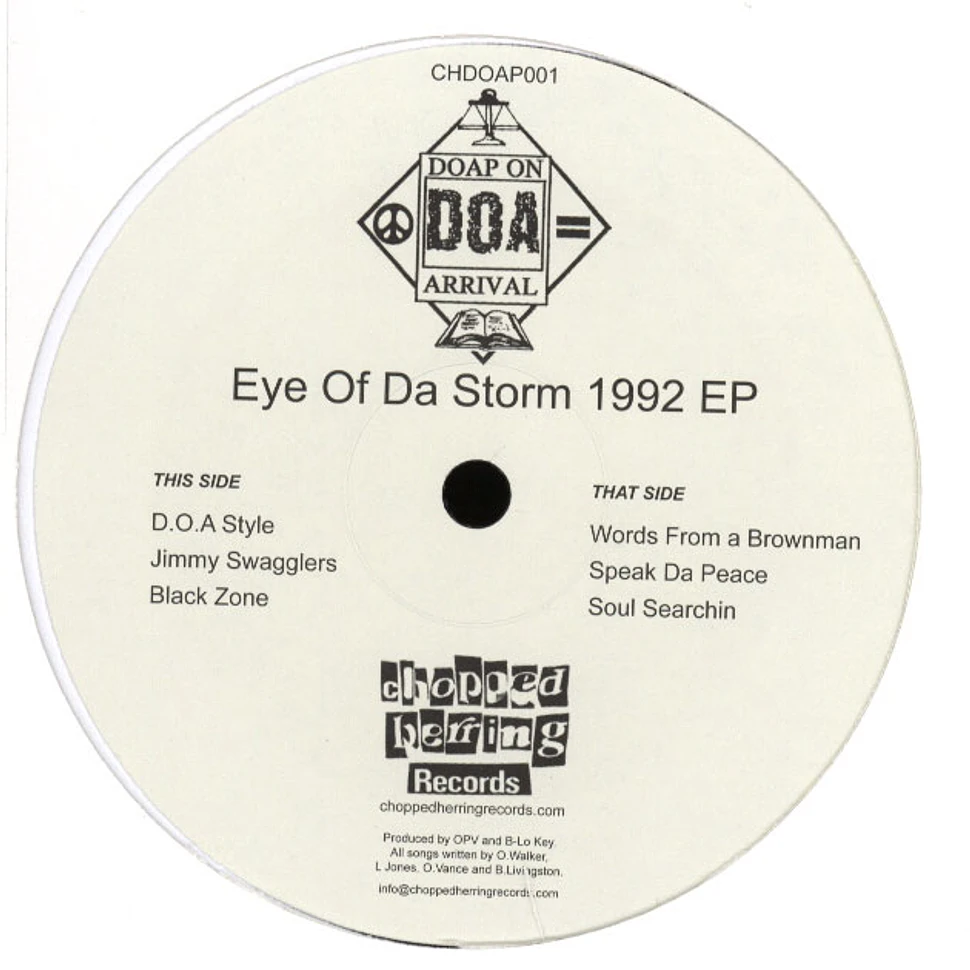 D.O.A. (Doap On Arrival) - Eye Of Da Storm 1992 EP