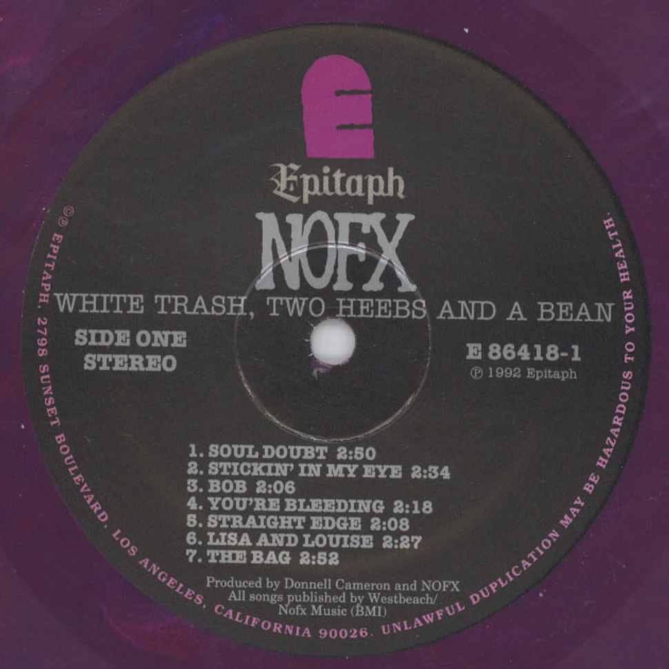 NOFX - White Trash Two Heebs & A Bean