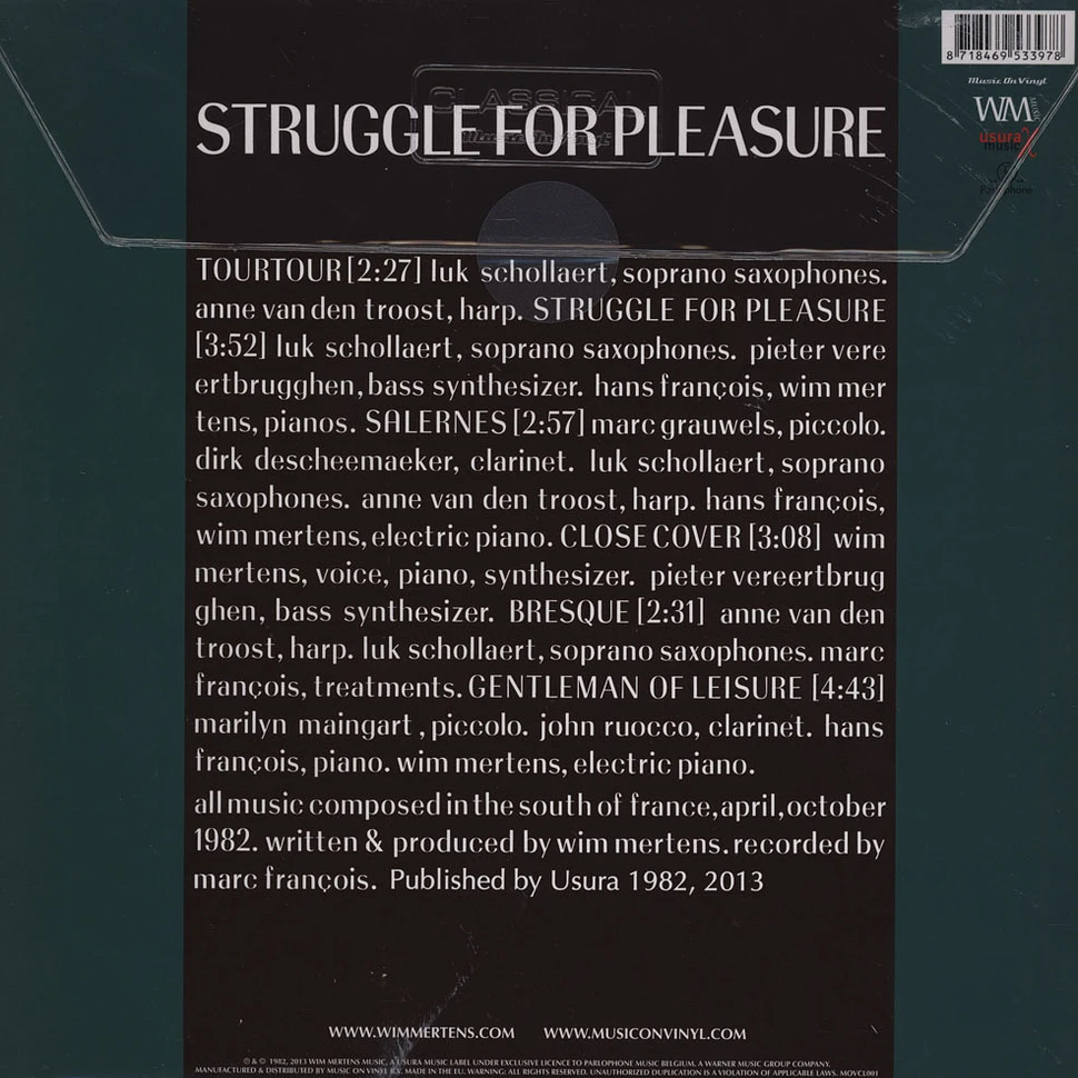 Wim Mertens - Struggle For Pleasure
