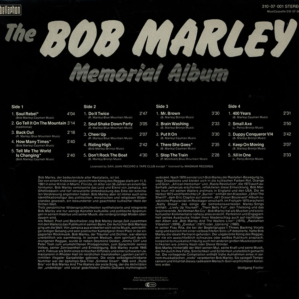 Bob Marley - The Bob Marley Memorial Album
