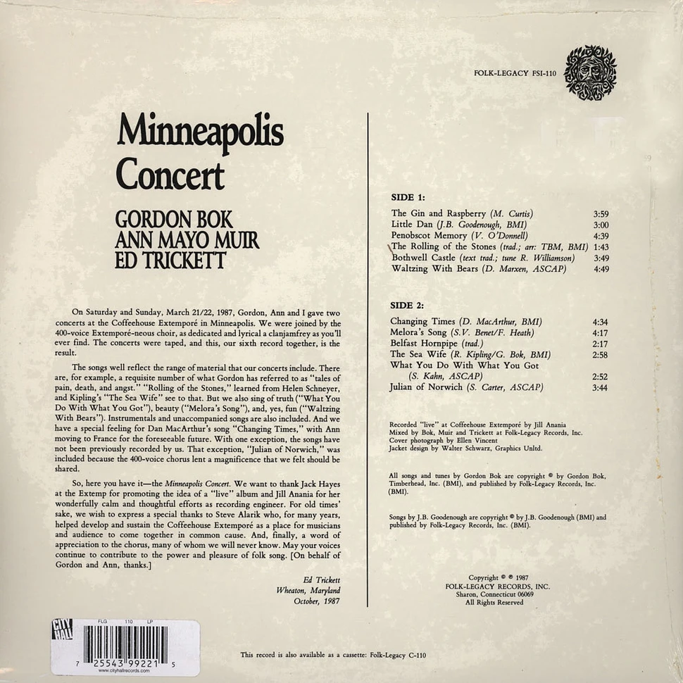 Gordon Bok - Minneapolis Concert