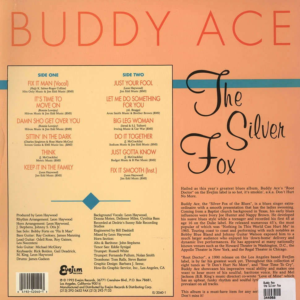 Buddy Ace - the Silver Fox