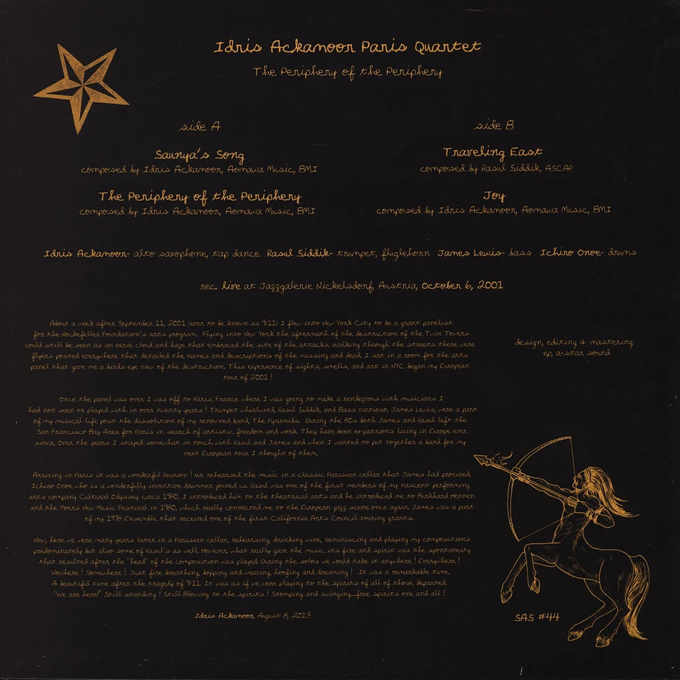 Idris Ackamoor Paris Quartet - The Periphery of the Periphery