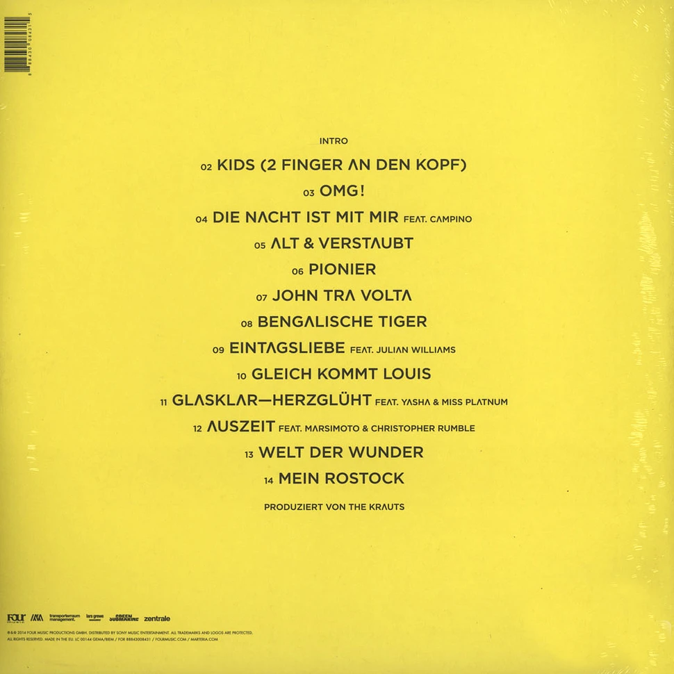 Marteria - Zum Glück In Die Zukunft II Yellow Vinyl Edition