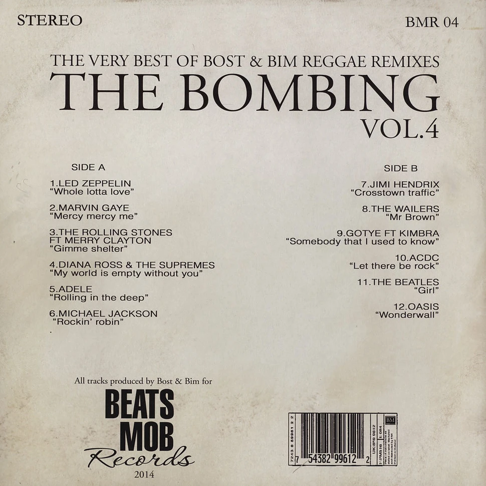 Bombist, The (Bost & Bim) - The Bombing - The Very Best of Bost & Bim Reggae Remixes Volume 4