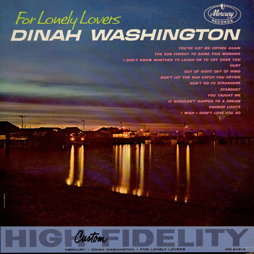 Dinah Washington - For Lonely Lovers