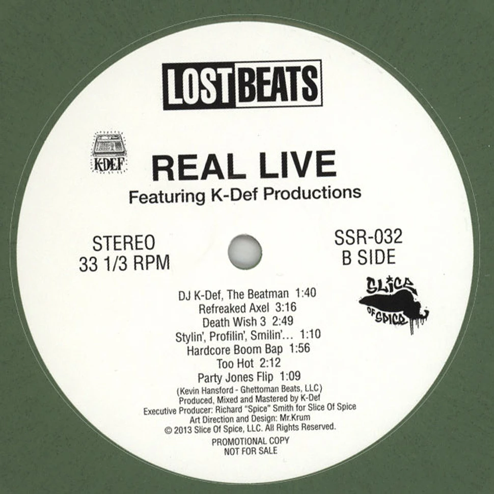 Real Live - Lost Beats EP Green Vinyl Version