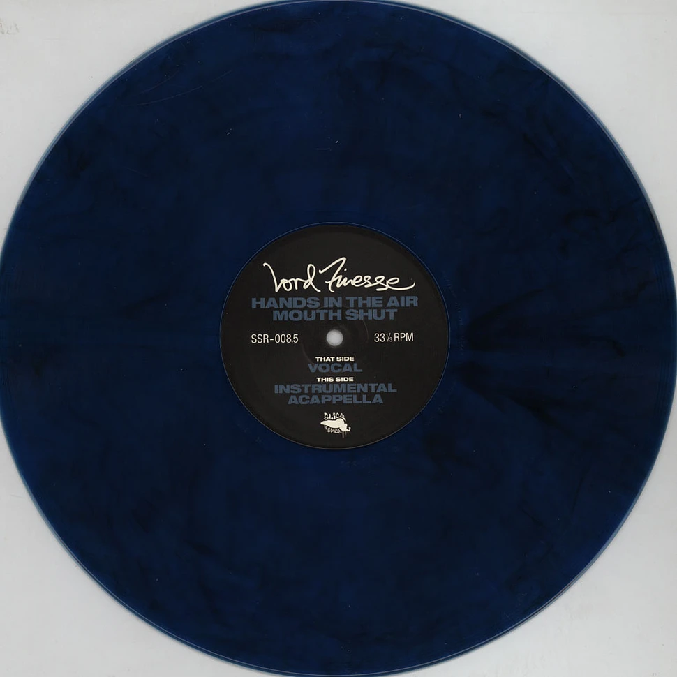 Lord Finesse - Hands In The Air, Mouth Shut Blue Vinyl Version