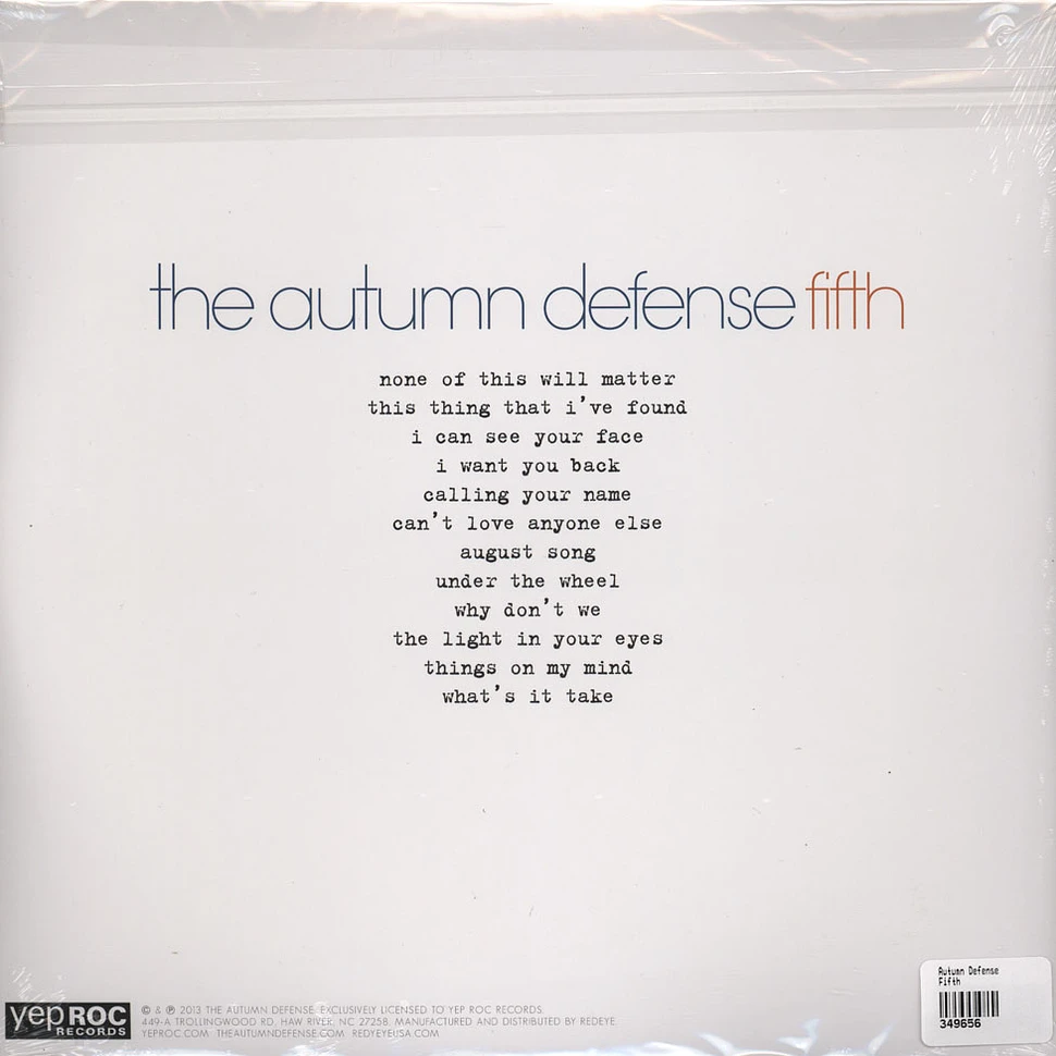 Autumn Defense - Fifth