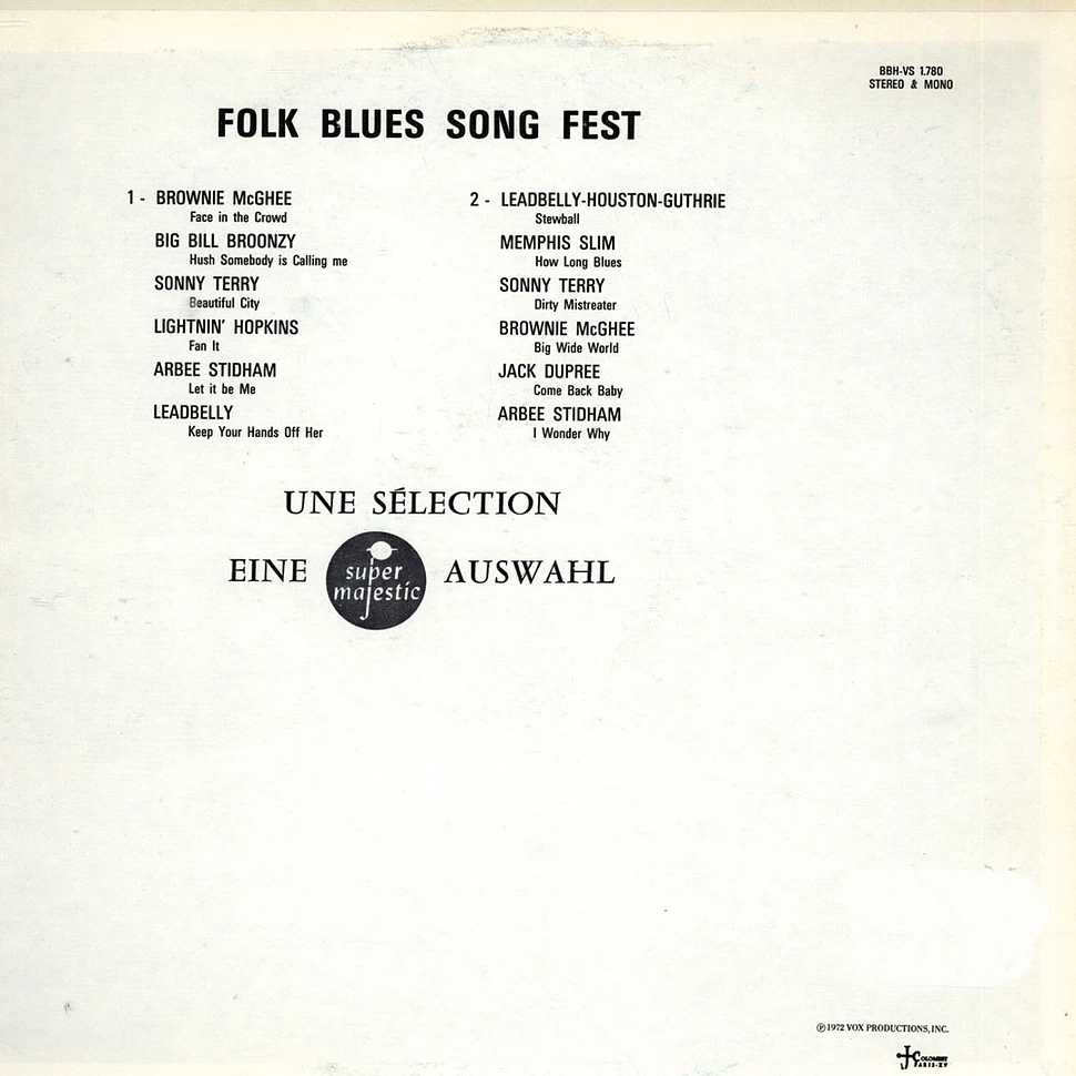V.A. - Folk Blues Song Fest