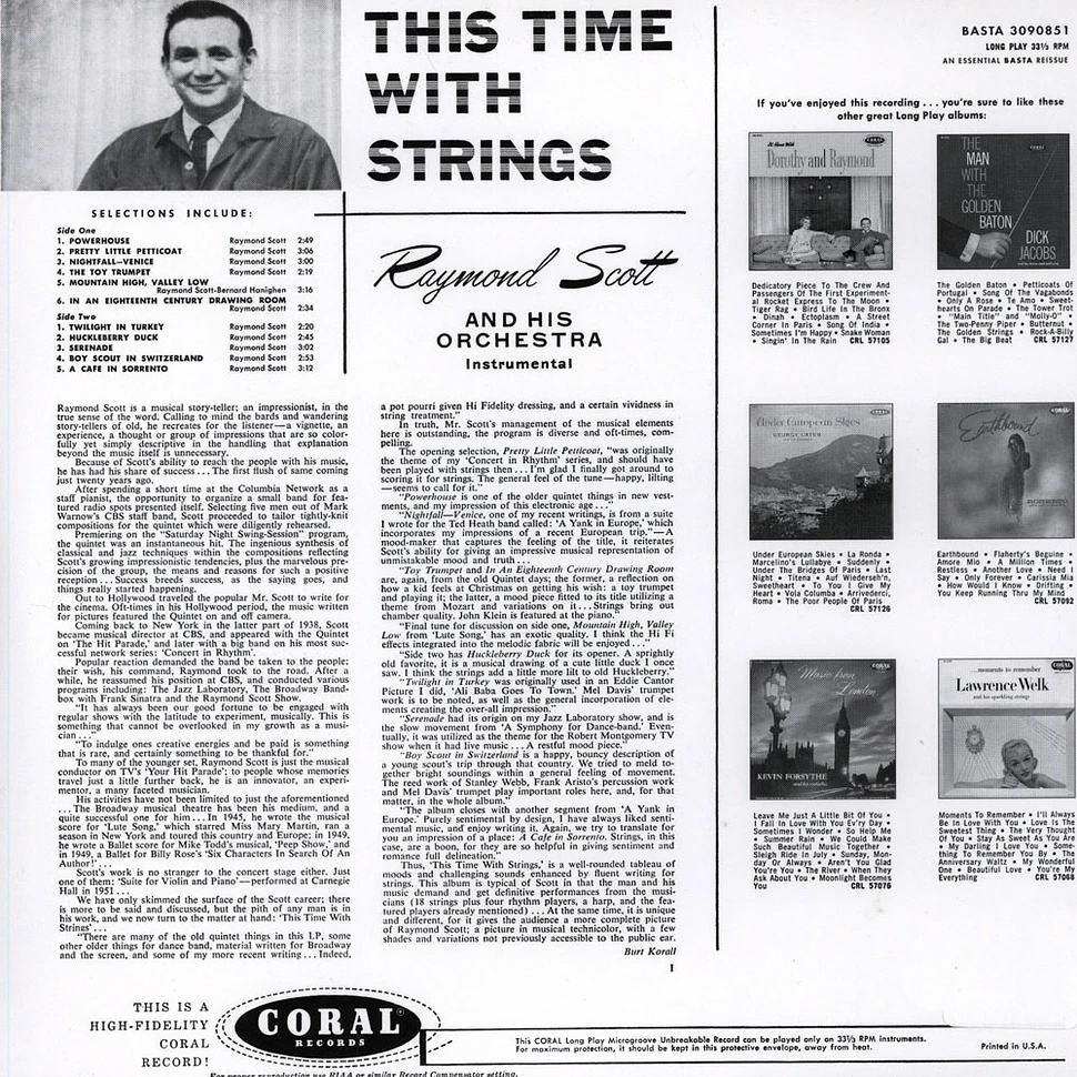 Raymond Scott - This Time With Strings