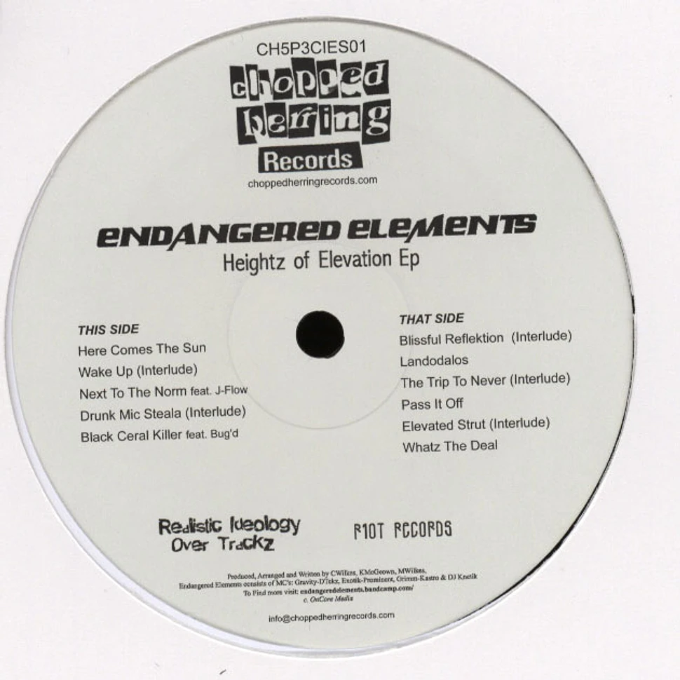 Endangered Elements - Heightz Of Elevation EP