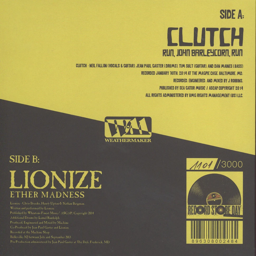 Clutch & Lionize - Clutch Lionize RSD 2014