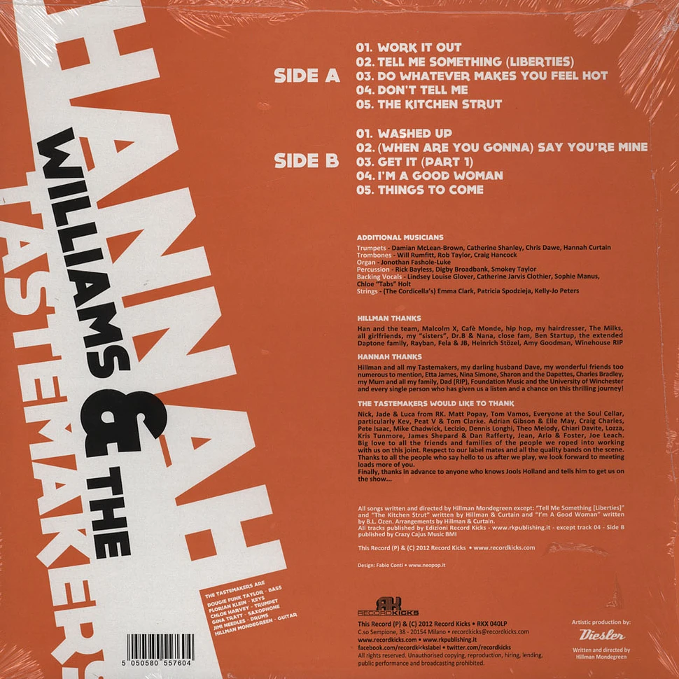 Hannah Williams & The Tastemakers - A Hill Of Feathers Clear Vinyl Edition