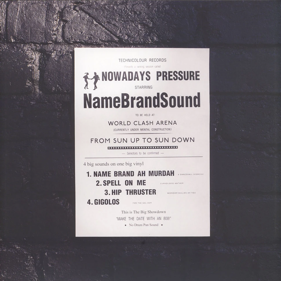 Name Brand Sound - Nowadays Pressure EP