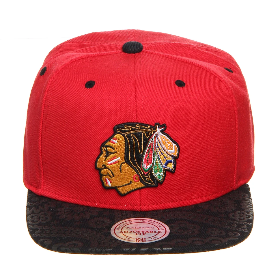 Mitchell & Ness - Chicago Blackhawks NHL Paisley Print Snapback Cap