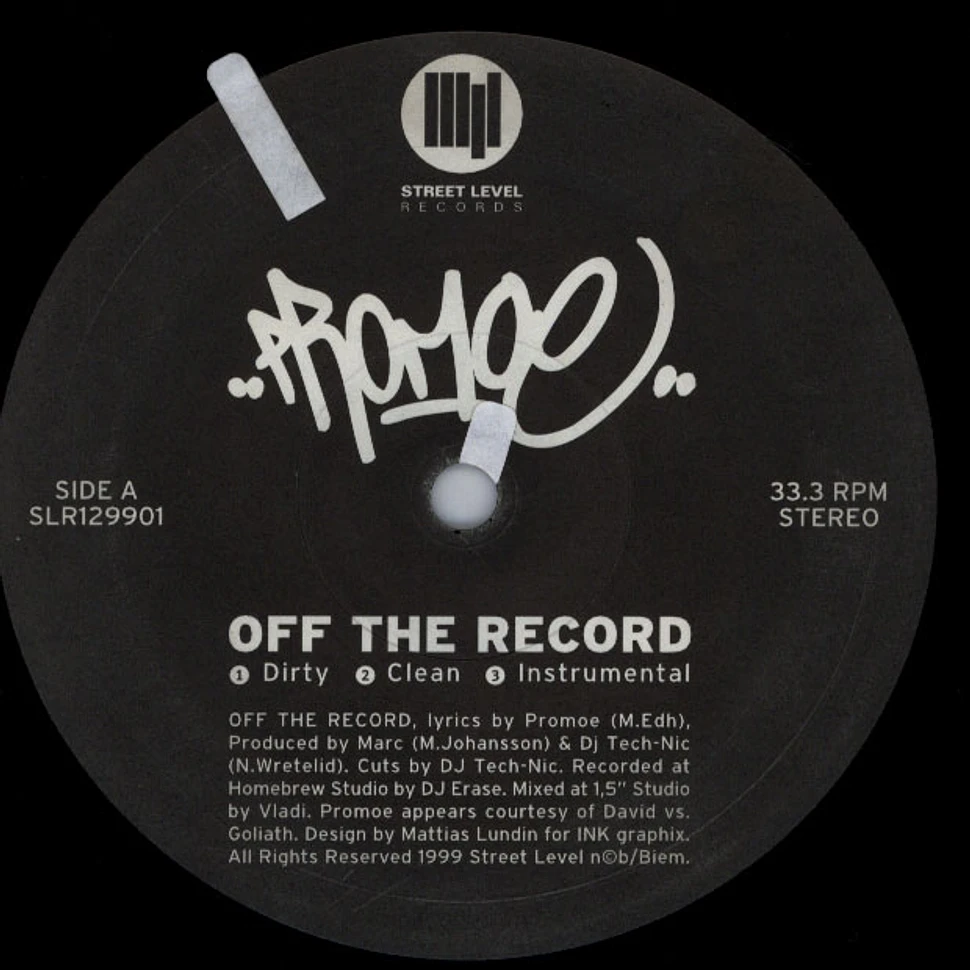 Promoe - Off The Record