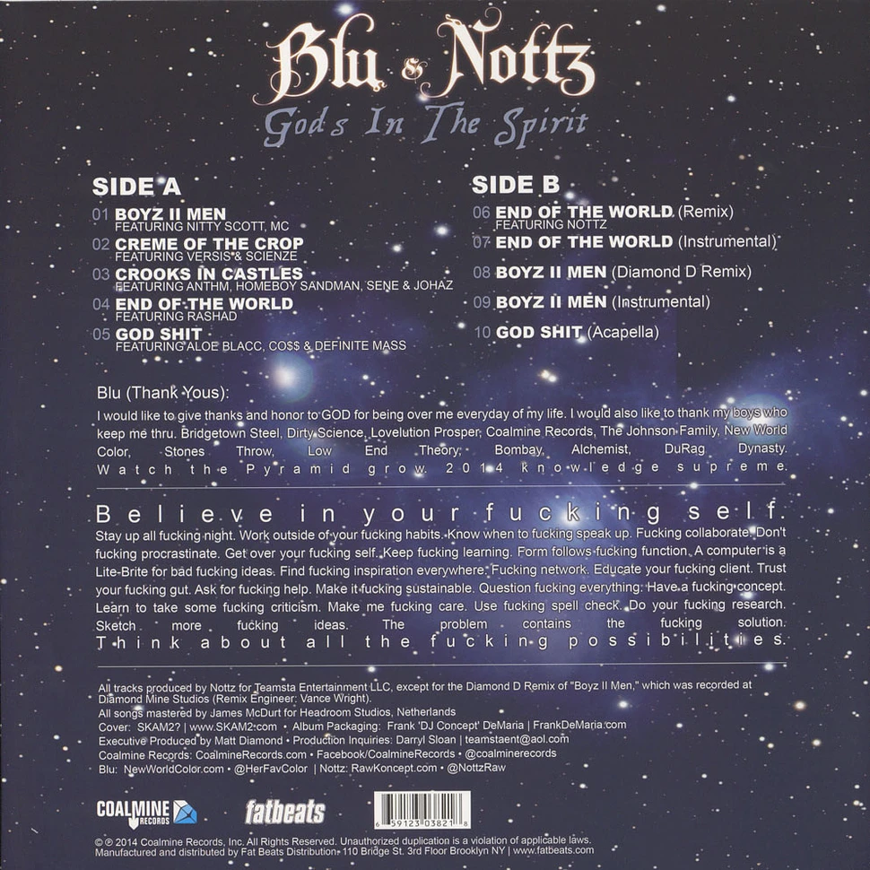 Blu & Nottz - Gods In The Spirit EP