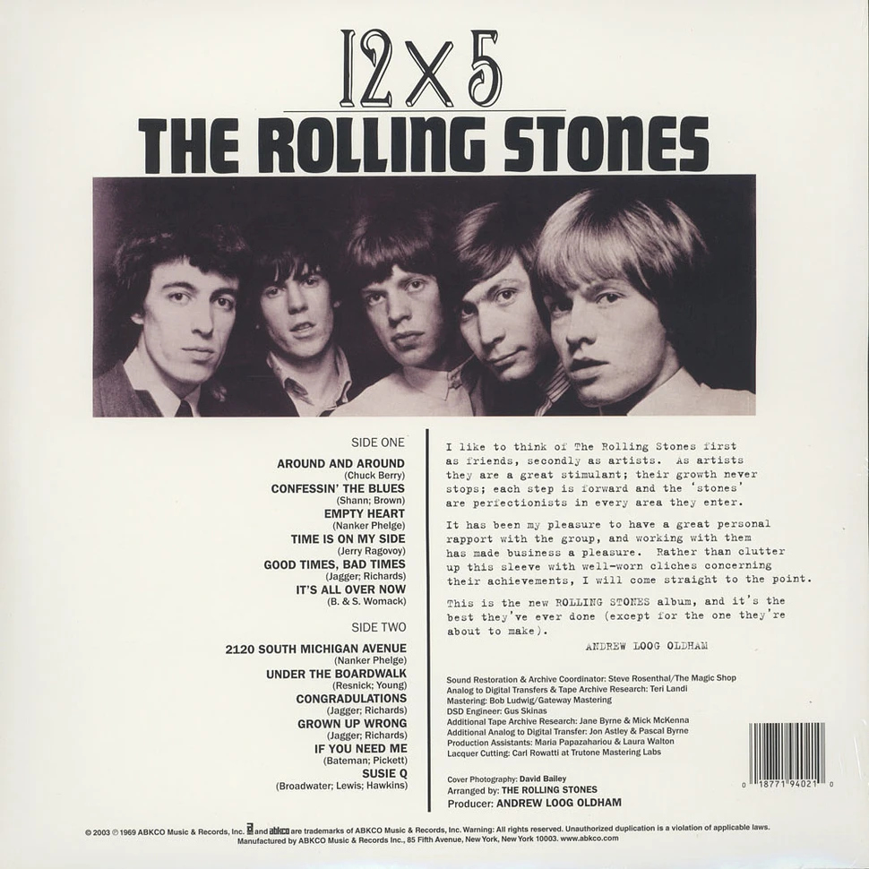 The Rolling Stones - 12 X 5