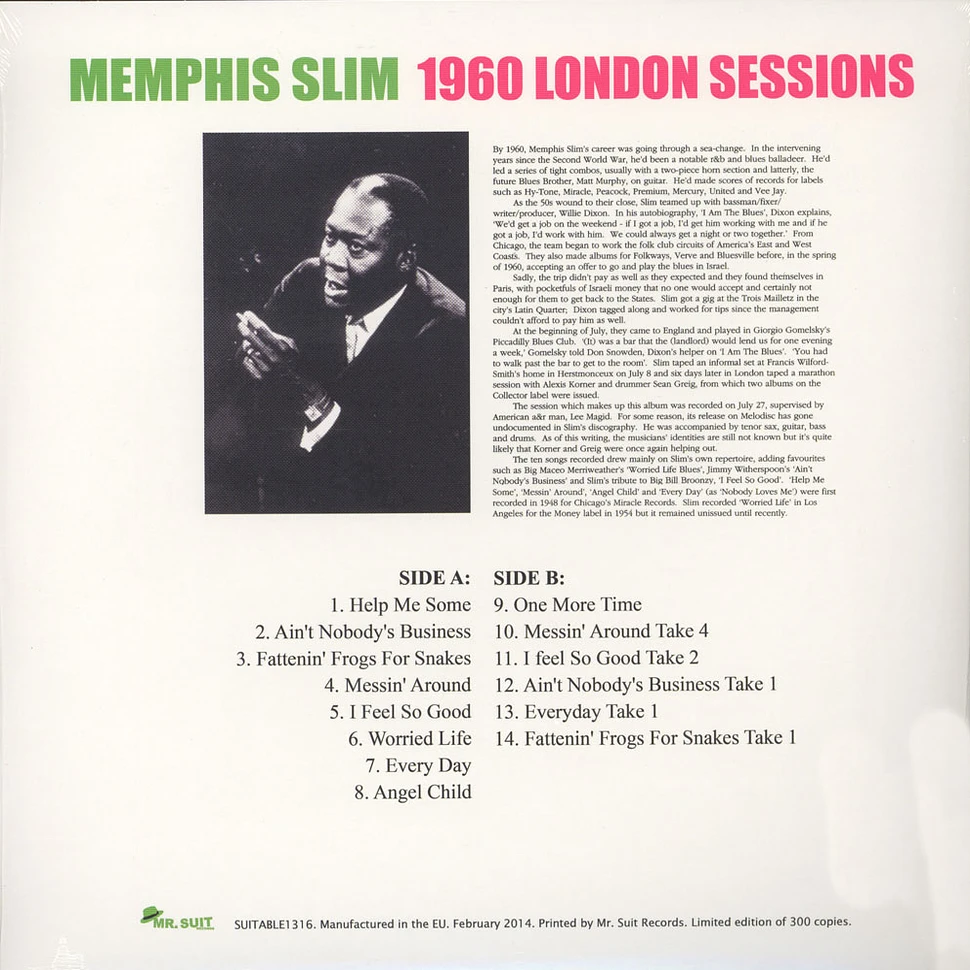 Memphis Slim - 1960 London Sessions