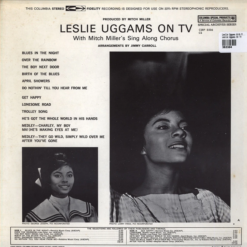 Leslie Uggams With Mitch Miller And His Sing-Along Chorus - Leslie Uggams On TV