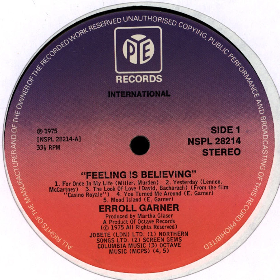 Erroll Garner - Feeling Is Believing