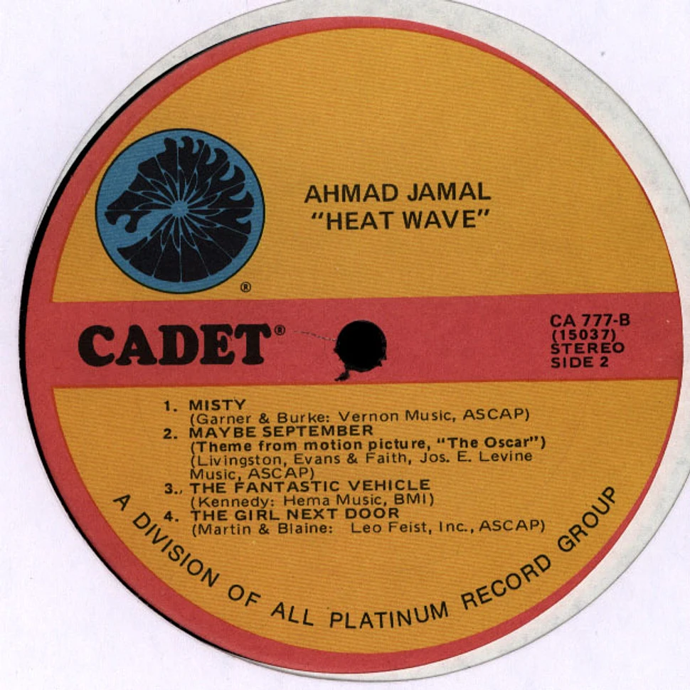 Ahmad Jamal - Heat Wave