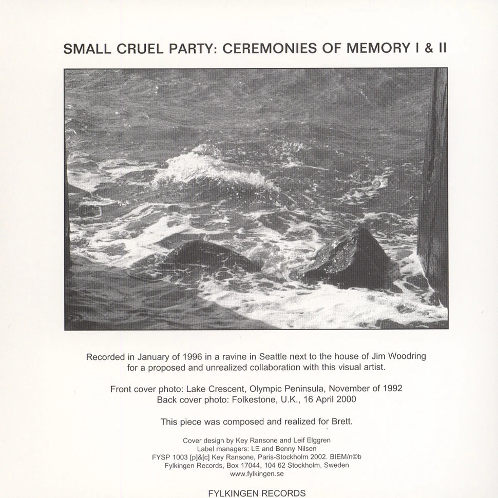 Small Cruel Party - Ceremony Of Memory I & II