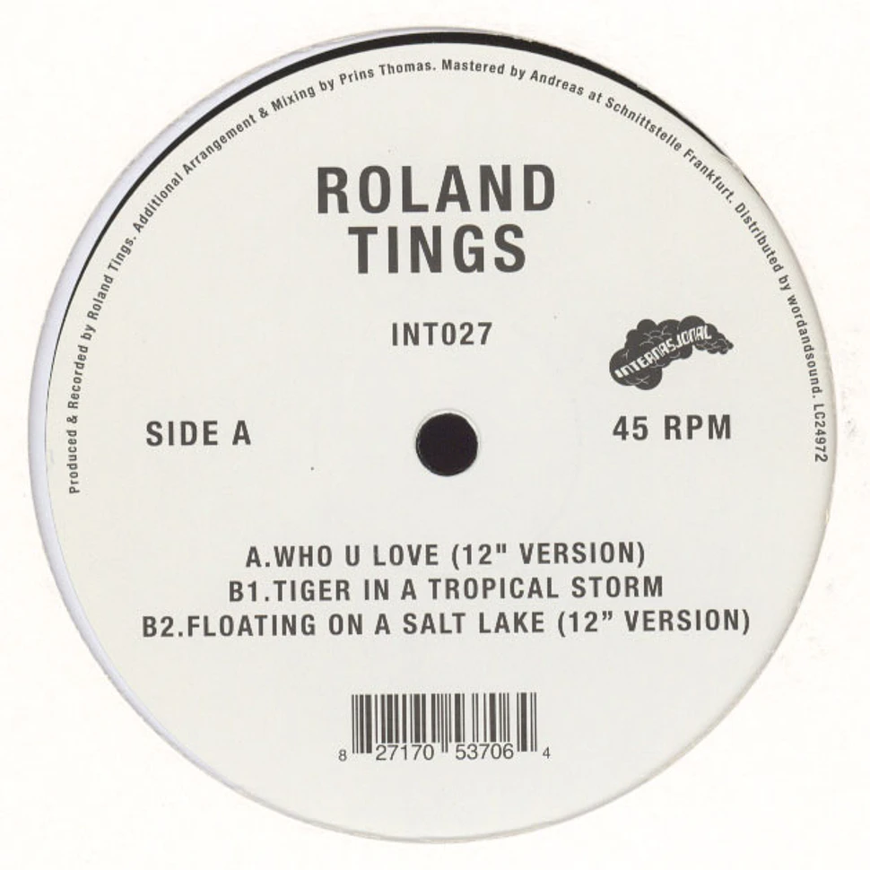 Roland Tings - Who U Love