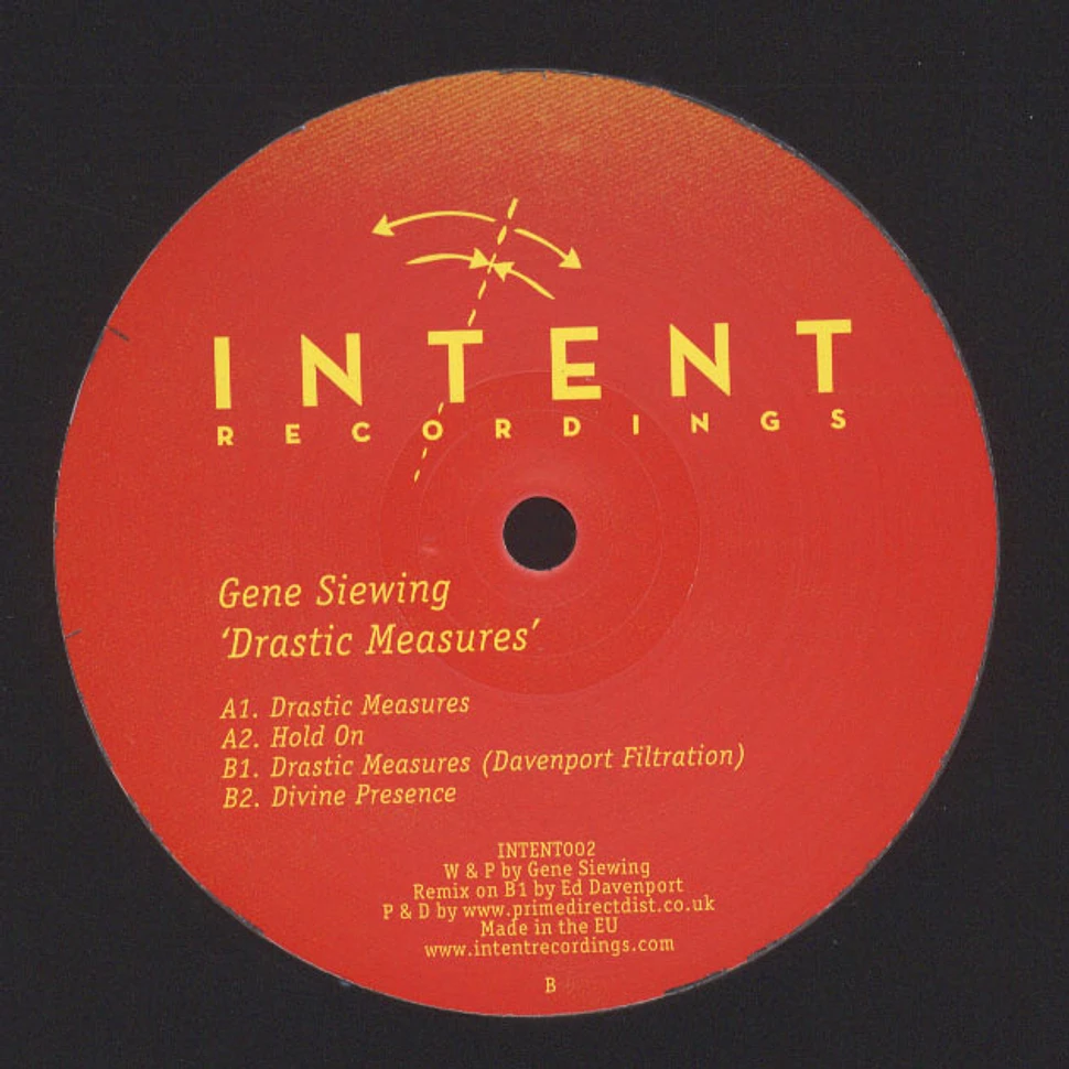 Gene Siewing - Drastic Measures EP