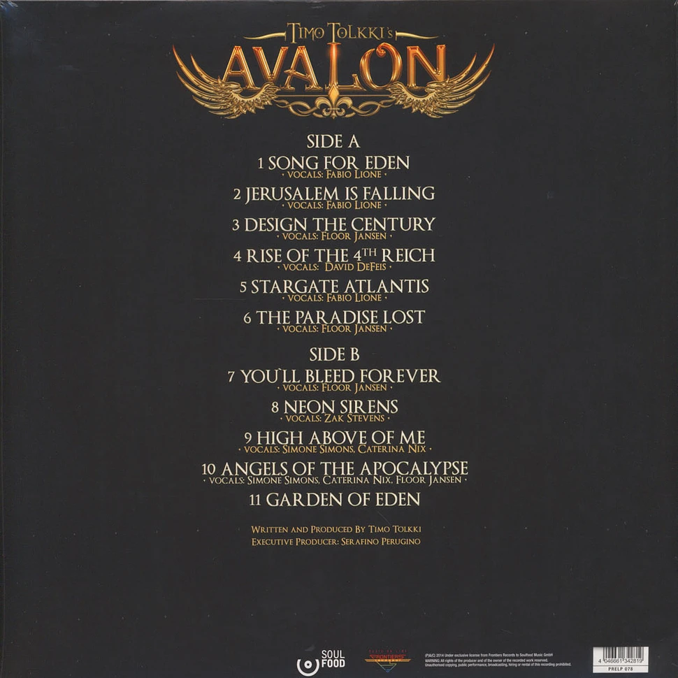 Timo Tolkki's Avalon - Angels Of The Apocalypse Black Vinyl Edition