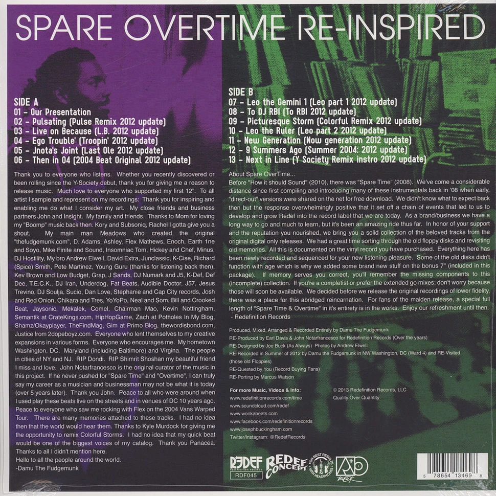 Damu The Fudgemunk - Spare Overtime Purple Vinyl Edition