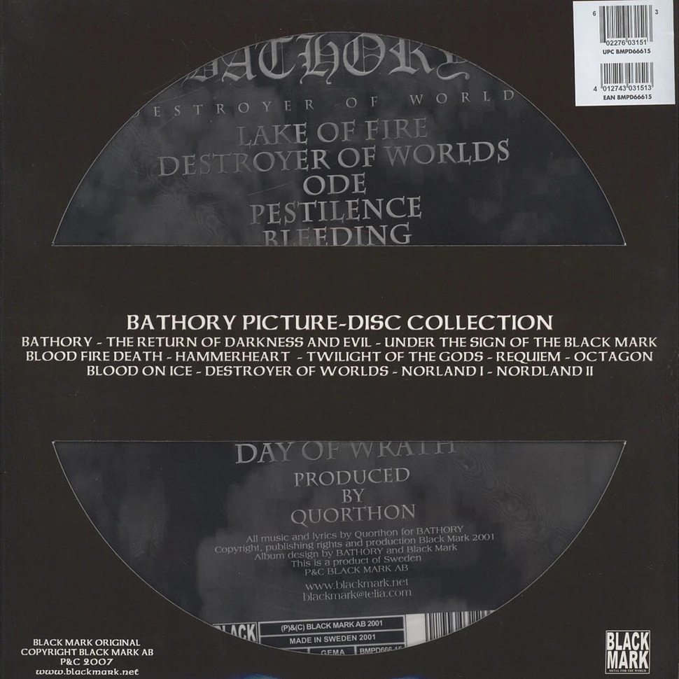 Bathory - Destroyer Of Worlds Picture Disc Edition