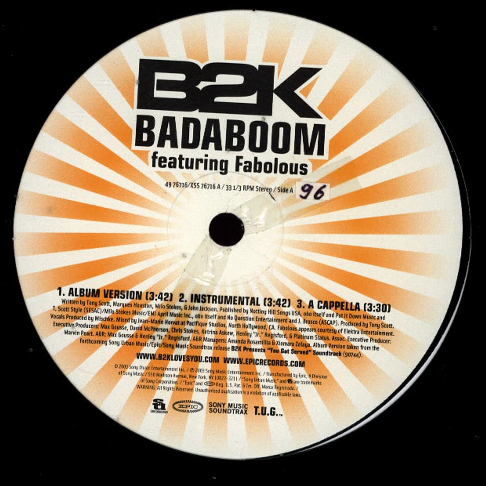 B2K - Badaboom / Take It To The Floor