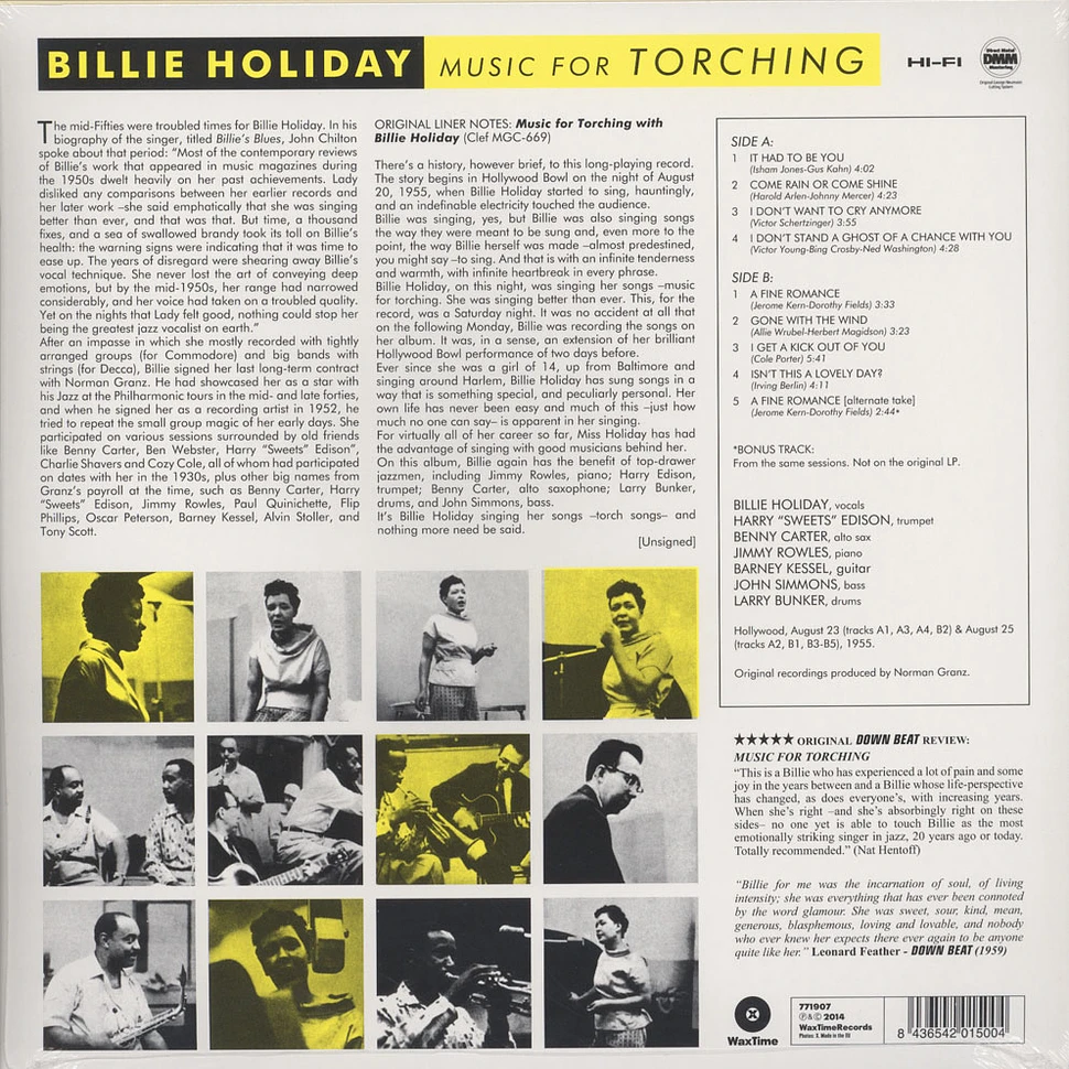 Billie Holiday - Music For Torching