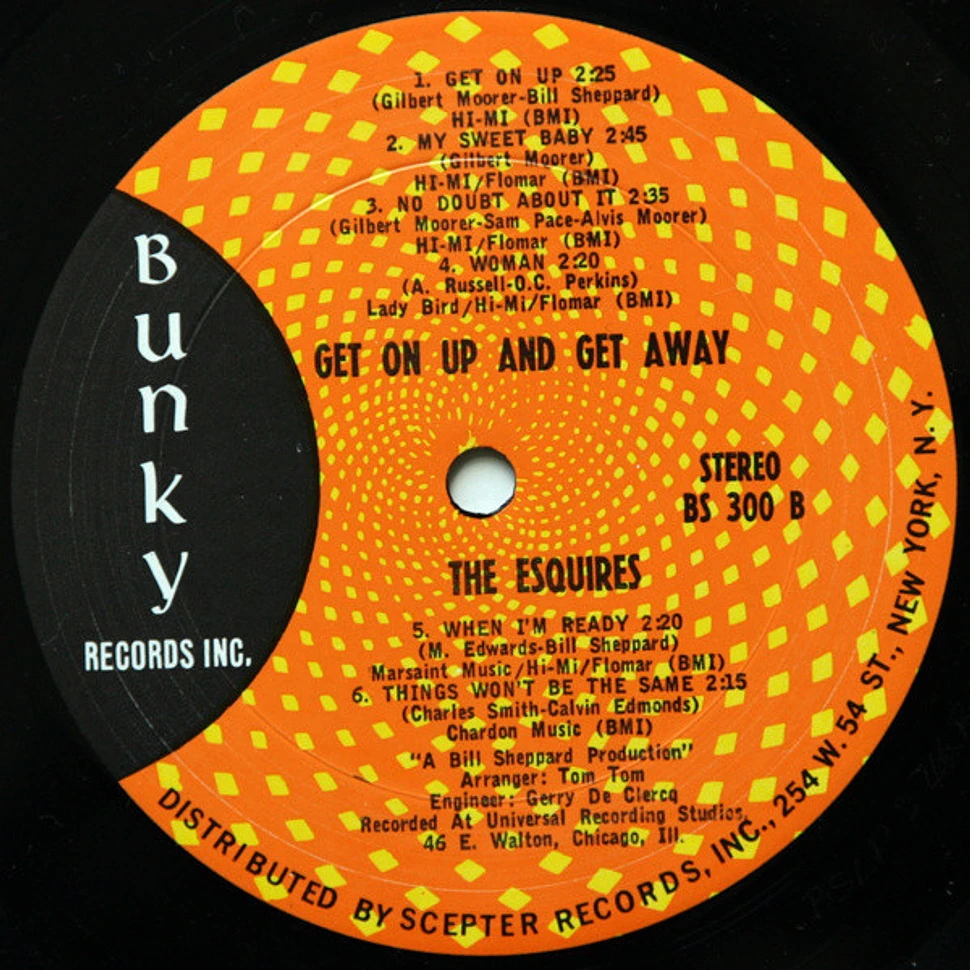The Esquires - Get On Up And Get Away