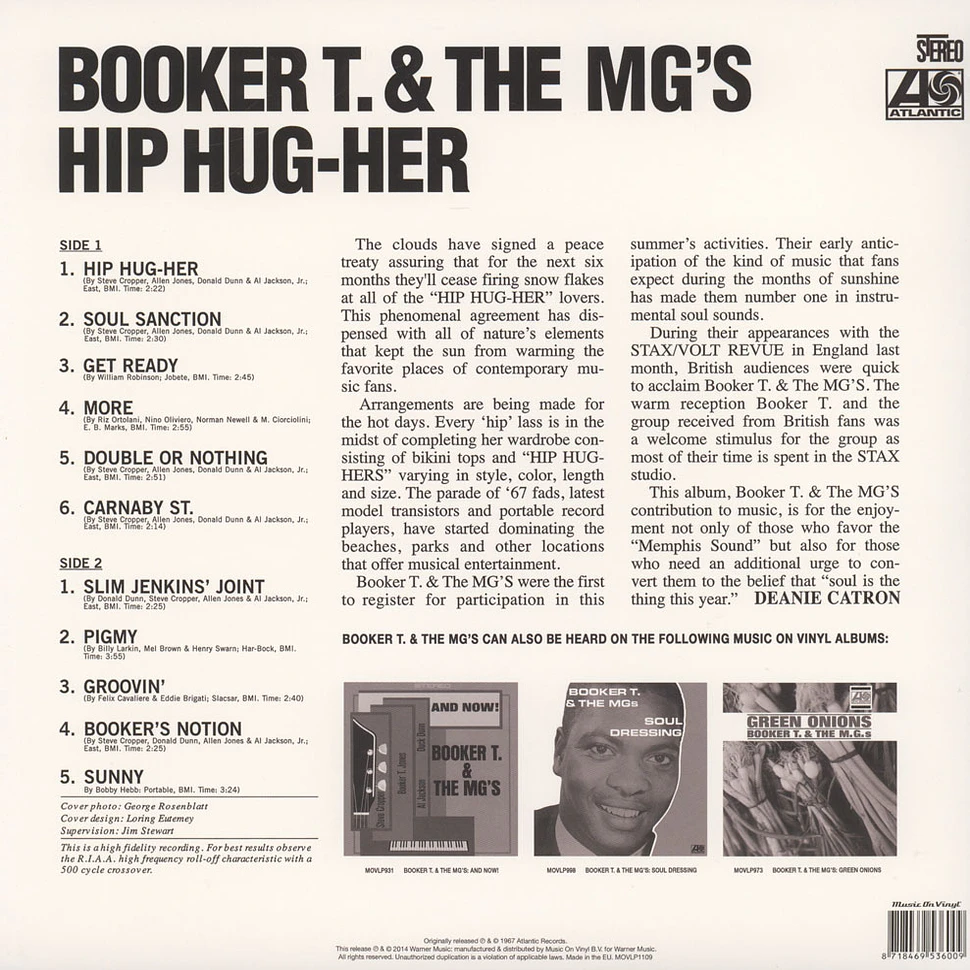 Booker T. & M.G.'s - Hip Hug-Her