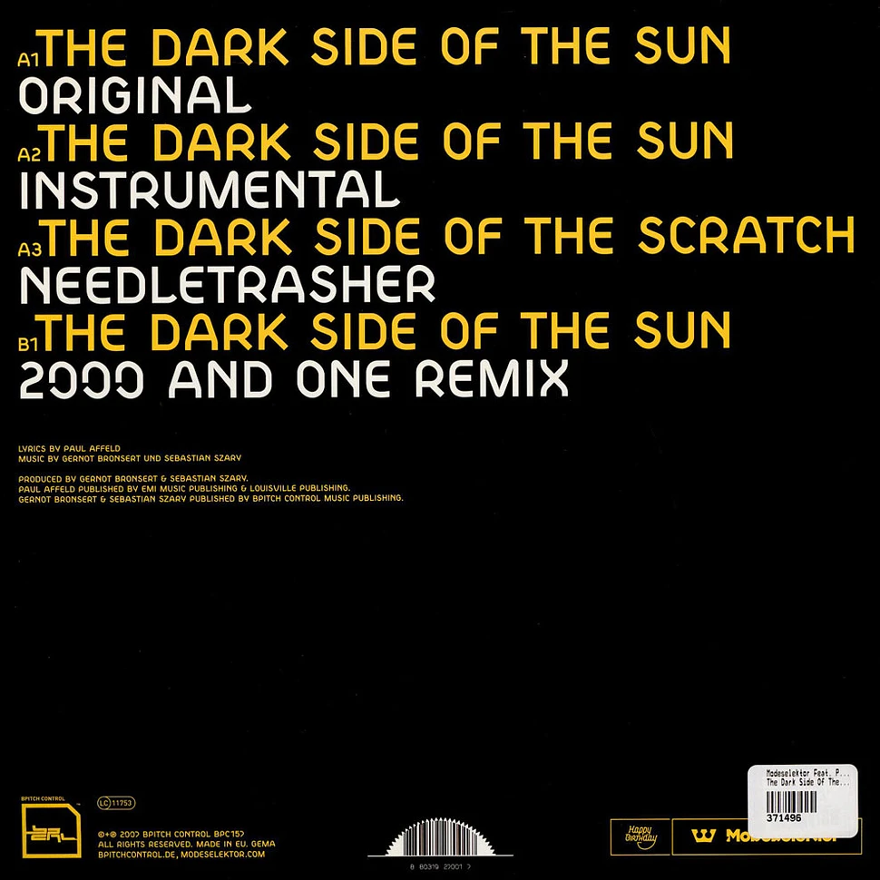 Modeselektor Feat. Puppetmastaz - The Dark Side Of The Sun
