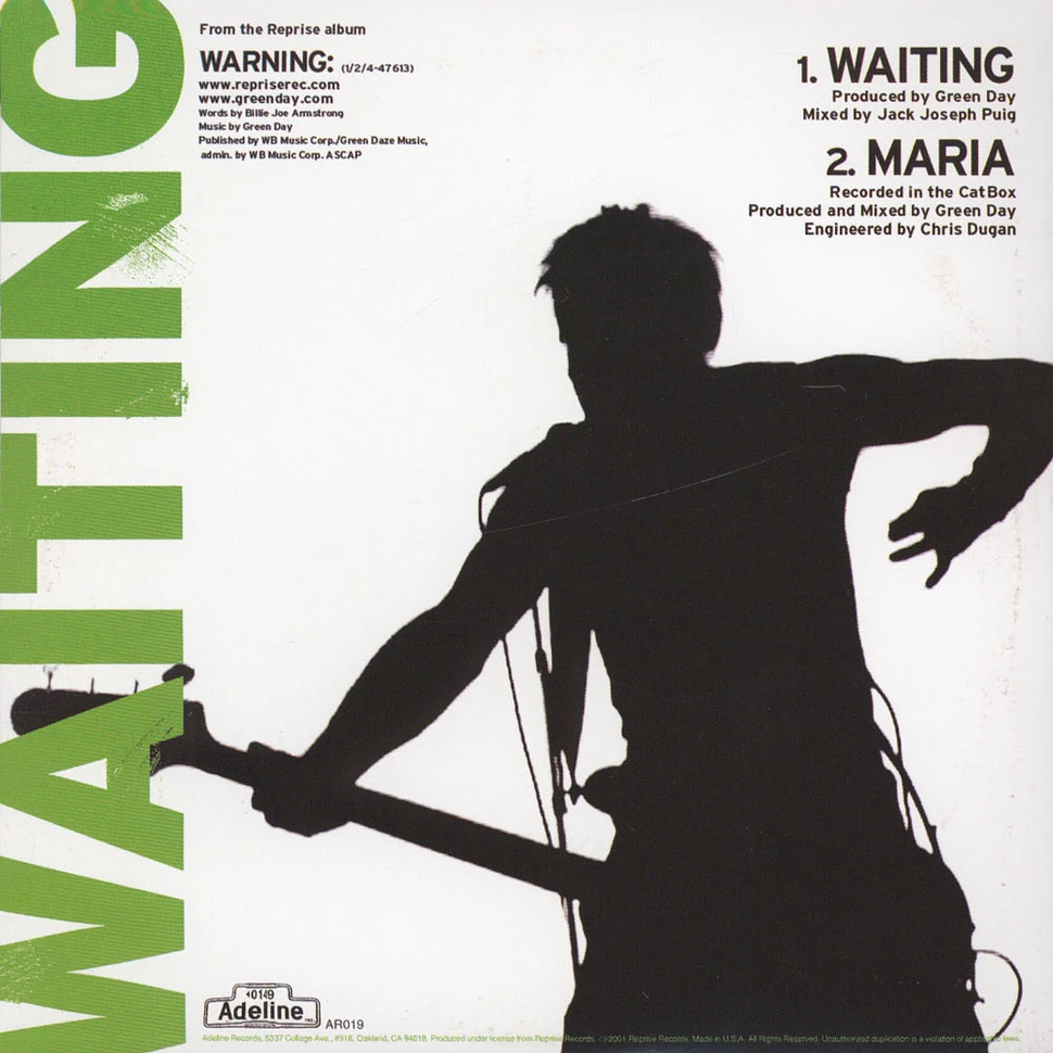 Green Day - Waiting Blue Vinyl Edition