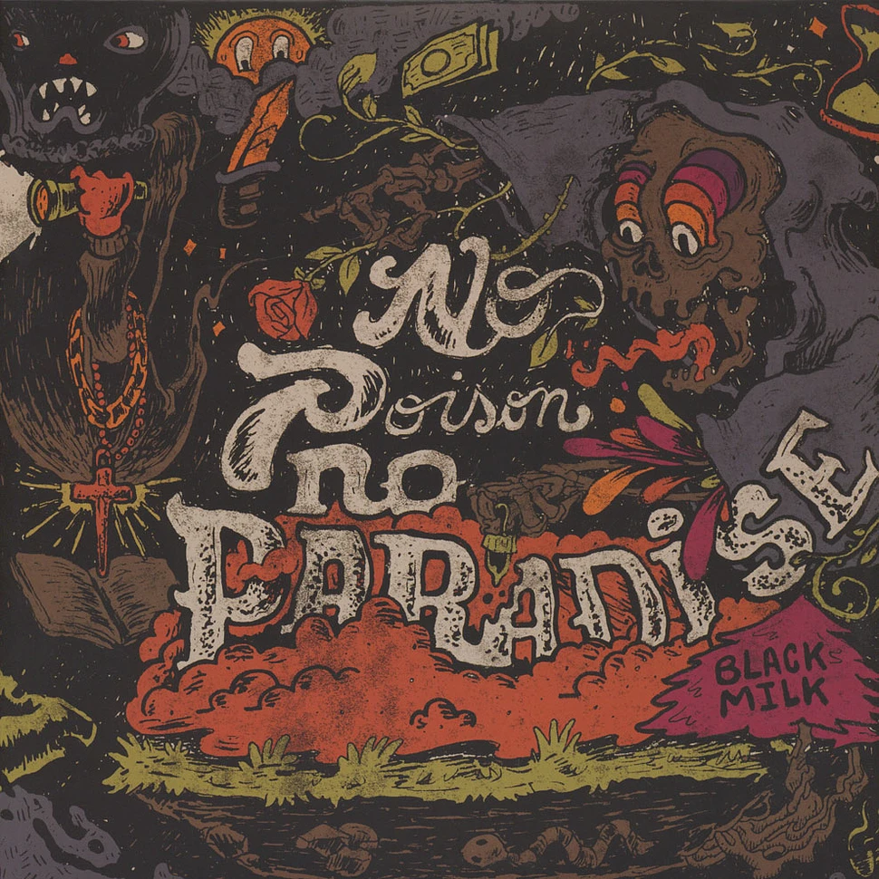 Black Milk - No Poison No Paradise Black Grey Swirl Vinyl Version